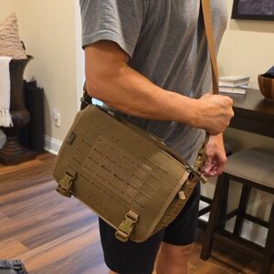 Direct Action Rugged Tan Messenger Bag for Men